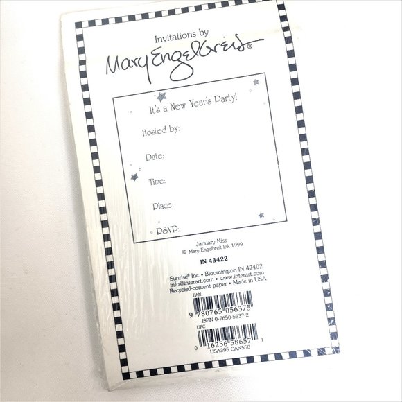 Vtg New Year’s Eve Invitation Mary Engelbreit - Picture 4 of 7